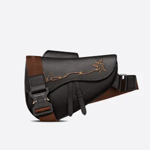 Dior x CACTUS JACK Saddle Bag Black