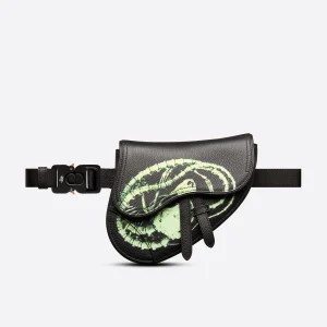 Dior x CACTUS JACK Mini Saddle Bag Black