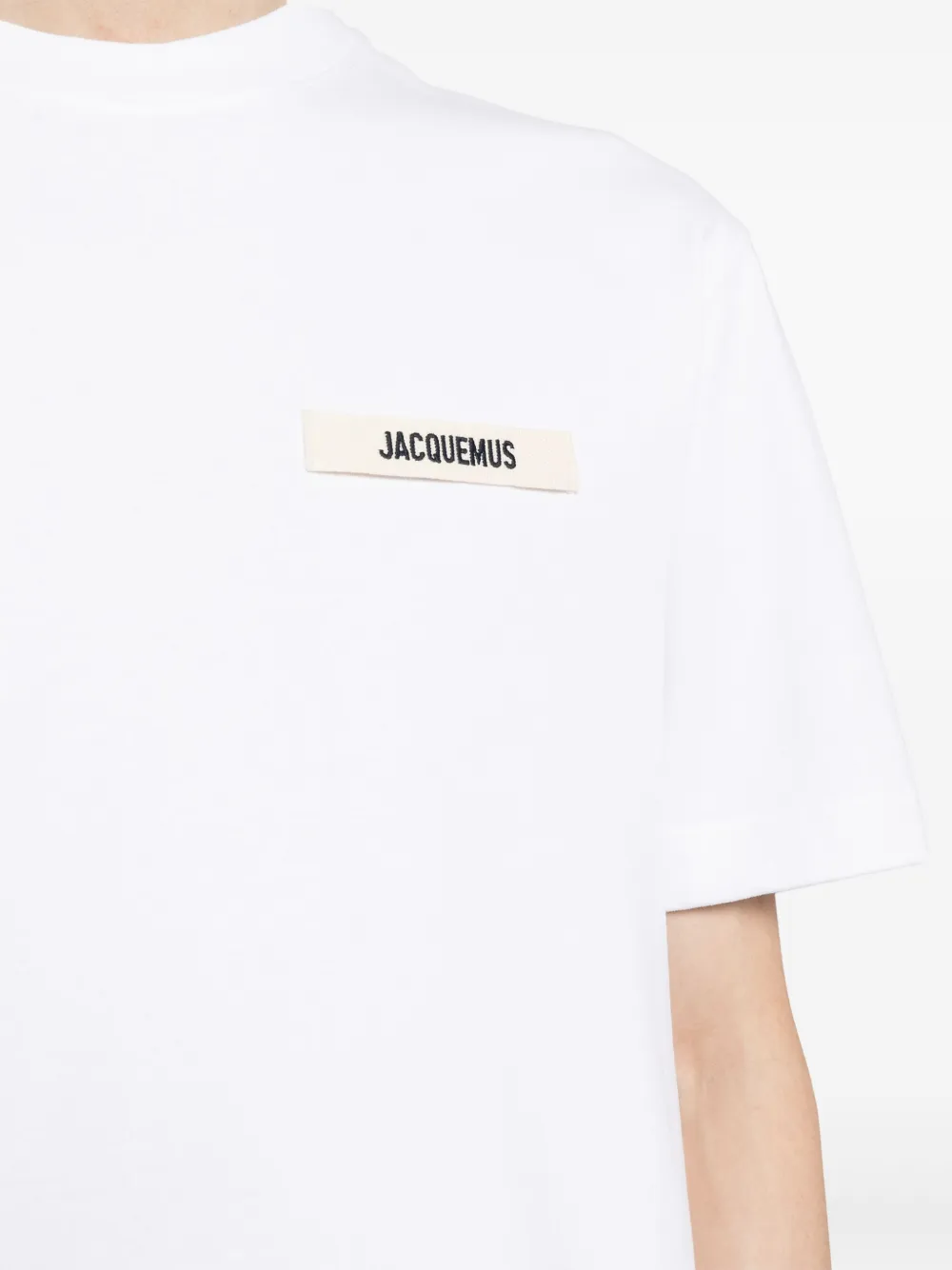 Jacquemus Le T-Shirt Gros Grain White – Image 5