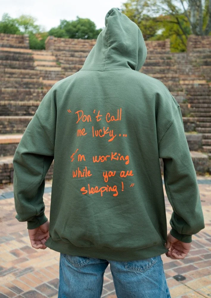 Sweat à capuche - "Cop Your Dreams" Kaki – Image 3