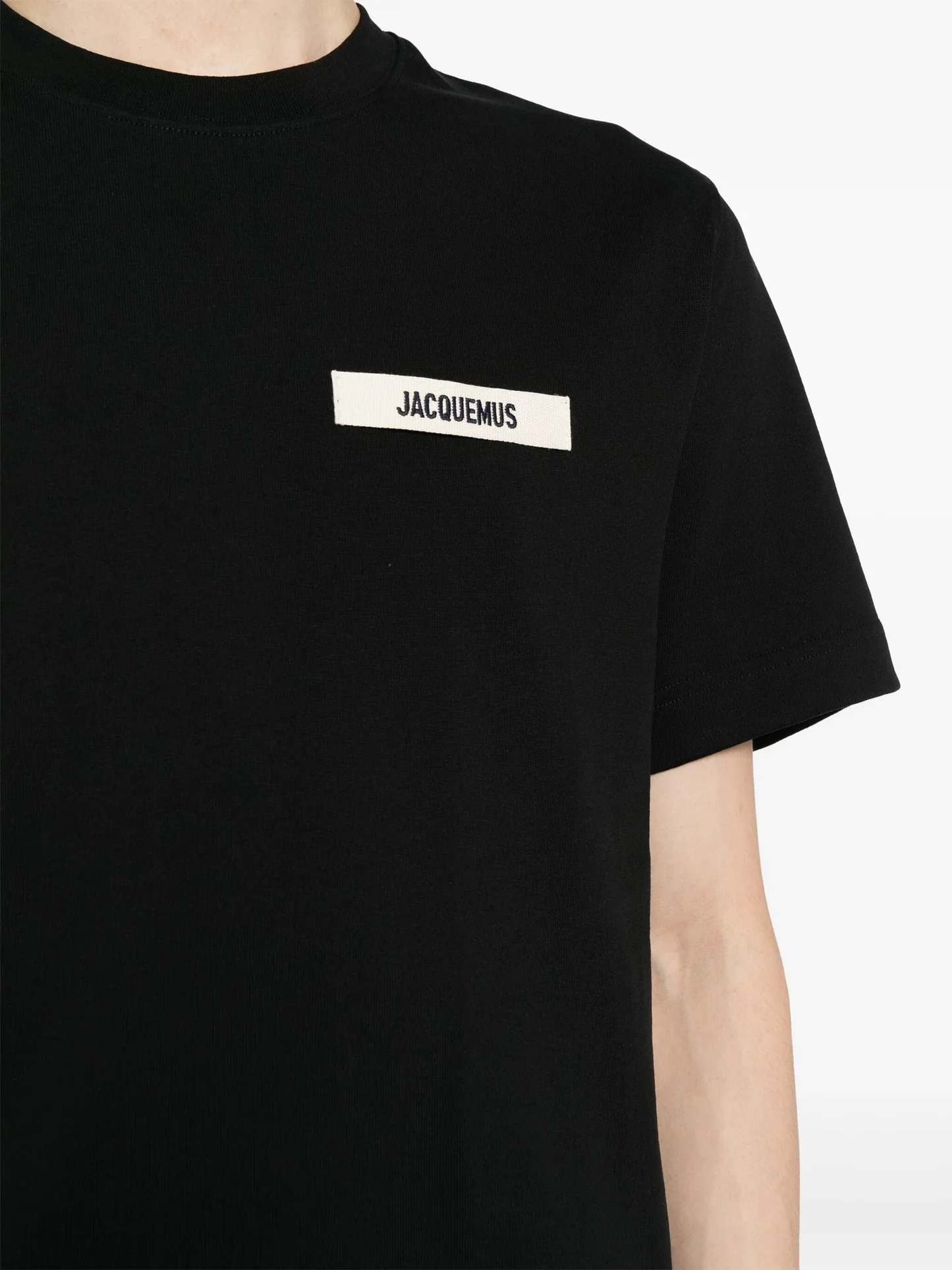 Jacquemus Le T-Shirt Gros Grain Black – Image 5