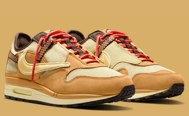 Nike Air Max 1 Travis Scott Cactus Jack Wheat Lemon Drop – Image 3