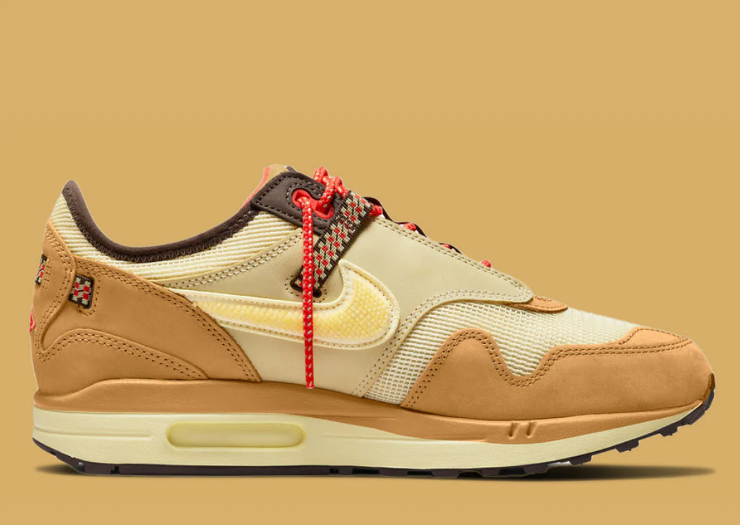 Nike Air Max 1 Travis Scott Cactus Jack Wheat Lemon Drop – Image 4