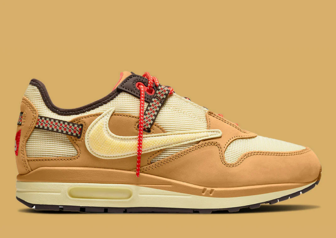 Nike Air Max 1 Travis Scott Cactus Jack Wheat Lemon Drop – Image 2