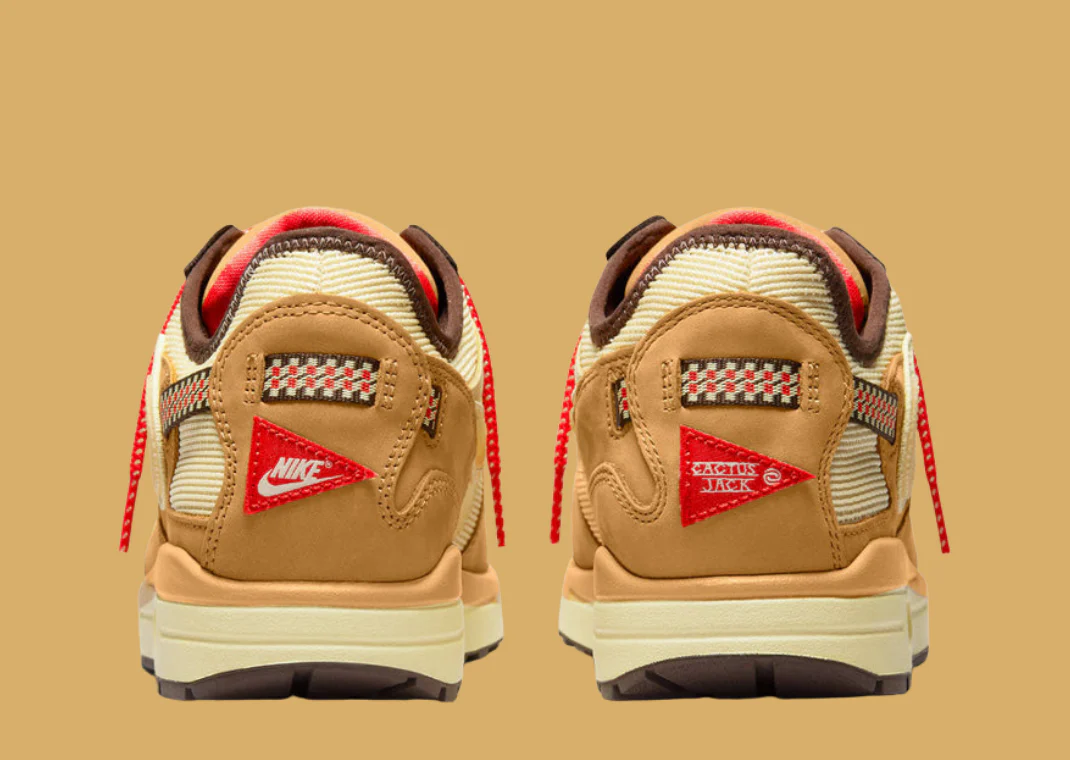 Nike Air Max 1 Travis Scott Cactus Jack Wheat Lemon Drop – Image 6