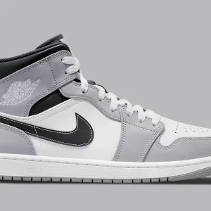 Air Jordan 1 Mid Light Smoke Grey Anthracite