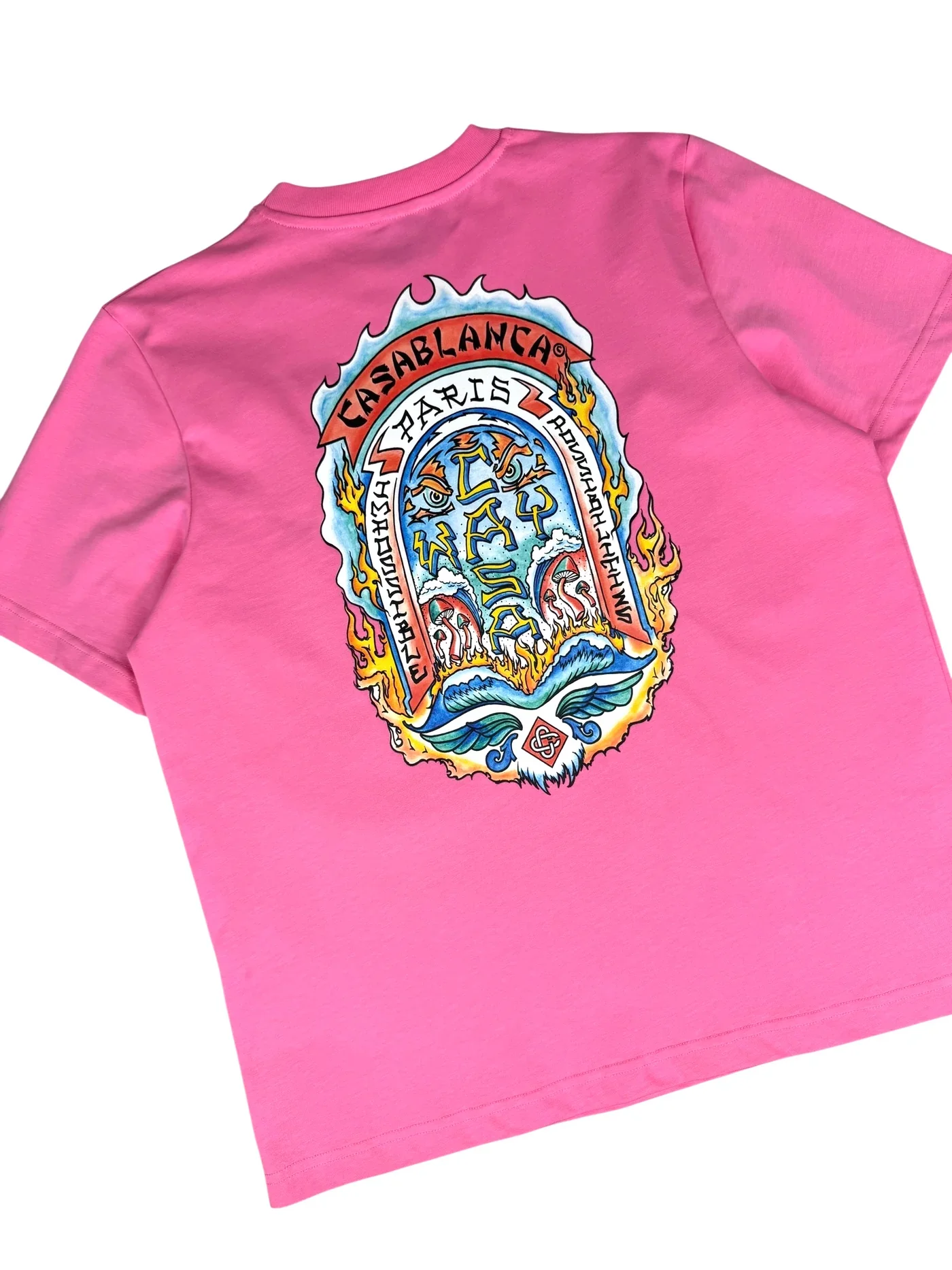 TEE-SHIRT CASABLANCA WAY SKATE - ROSE - 🟡 – Image 2