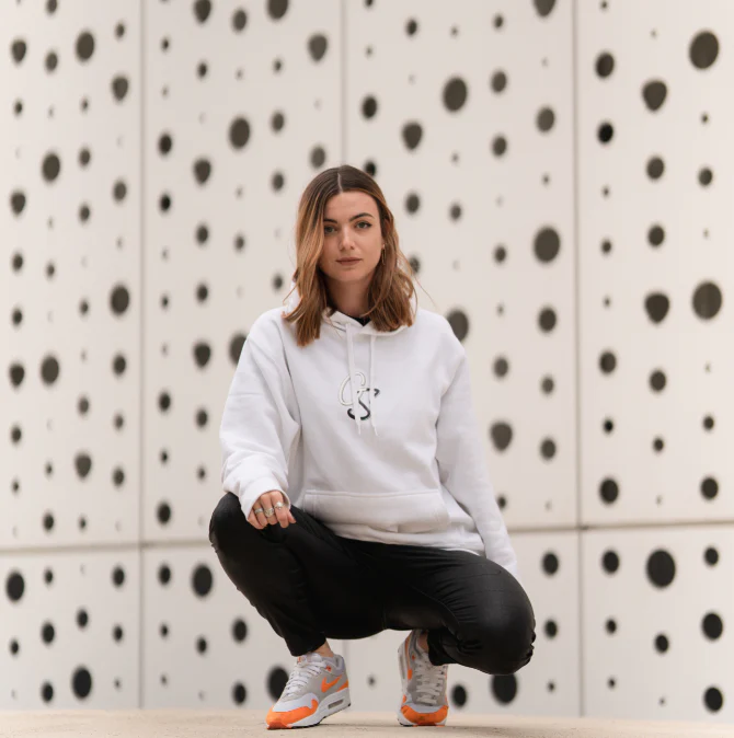 Sweat à capuche - "GS20 Blanc"