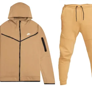 Nike Sportswear Tech Fleece Hoodie & Joggers Set Elemental Gold/Sail