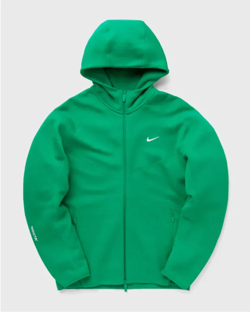 Nike x NOCTA Tech Fleece Hoodie Stadium Green/Sail – Image 2