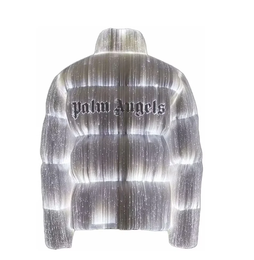 Moncler Maya 70 by Palm Angels Jacket Bright White – Image 3