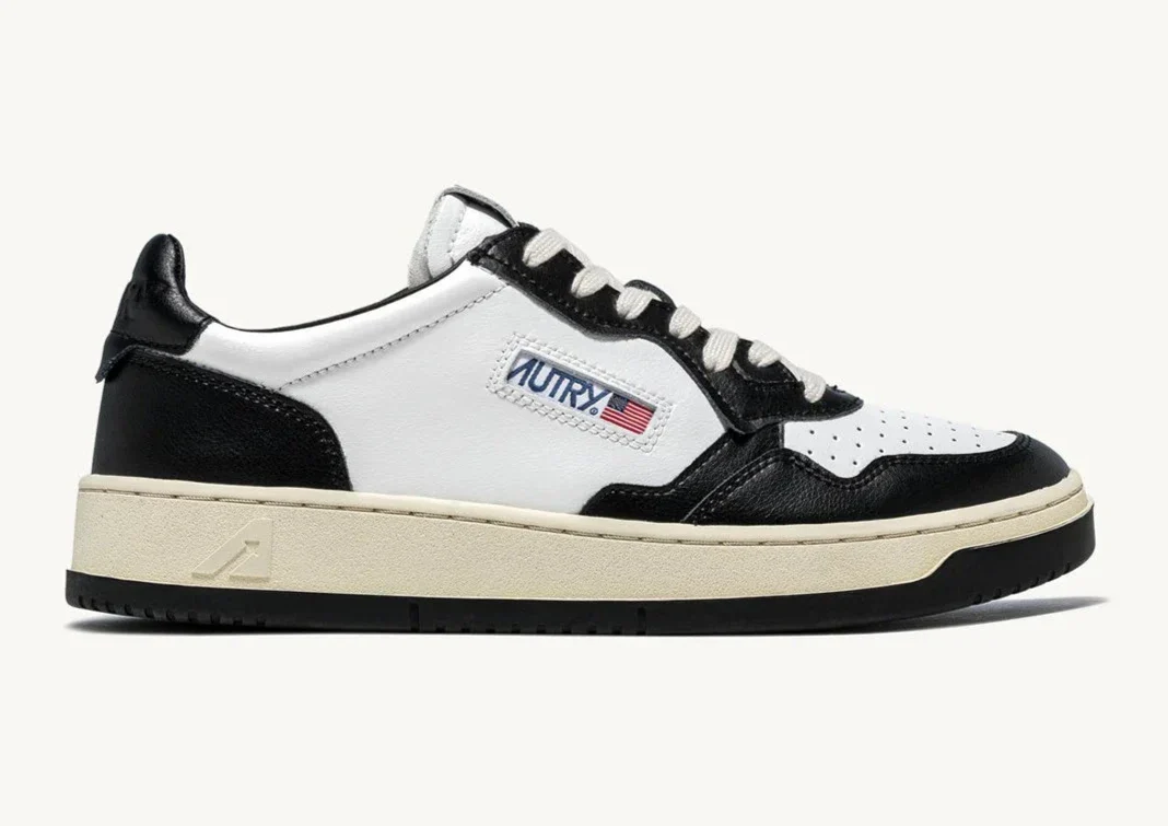 Autry Medalist Low cuir noir et blanc (bicolor) – Image 2