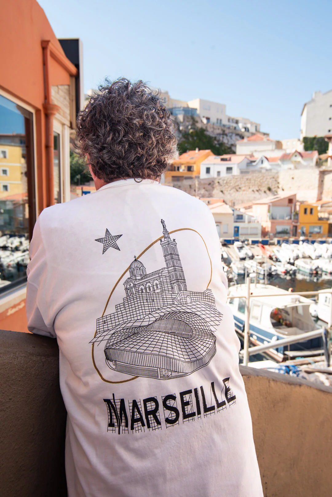 T-shirt Global Sneakers x Ailleurs/Higher “Marseille”Blanc – Image 5