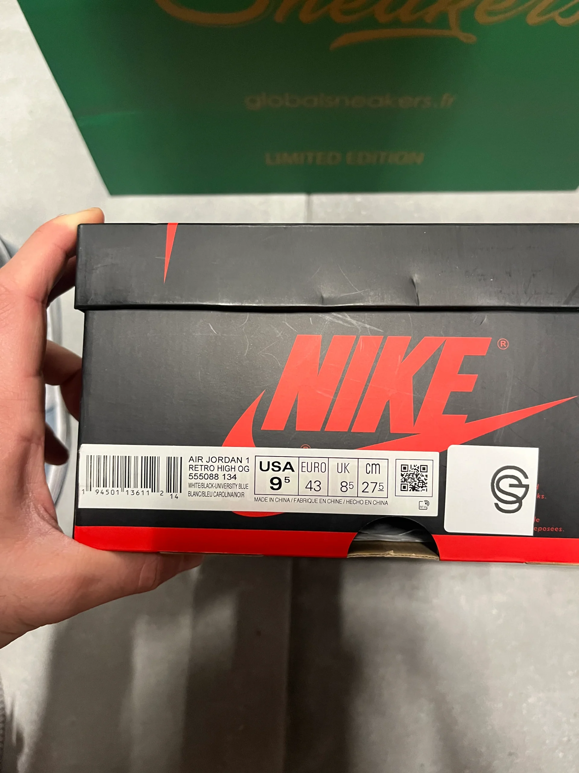 Jordan 1 Retro High OG University Blue OCCASION – Image 9