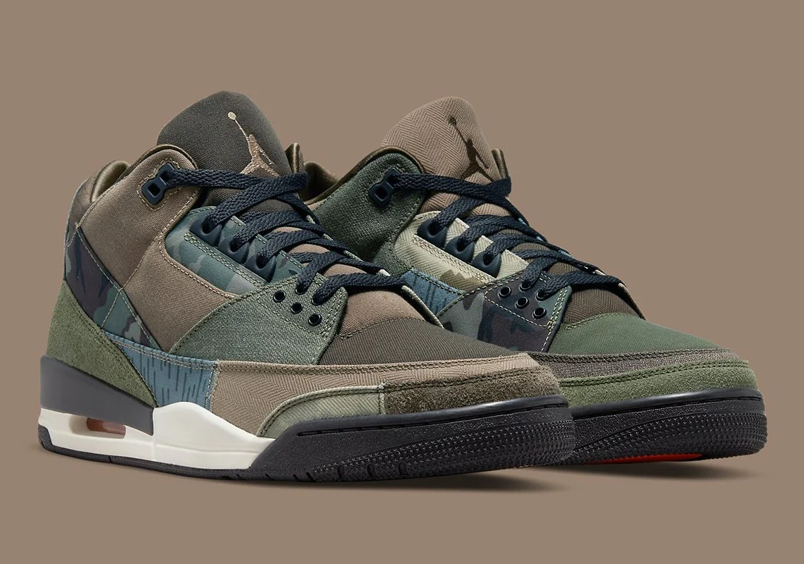 Jordan 3 Retro Patchwork Camo – Image 3