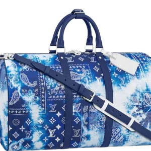Louis Vuitton Bandana Keepall 50B Monogram Bleu délavé
