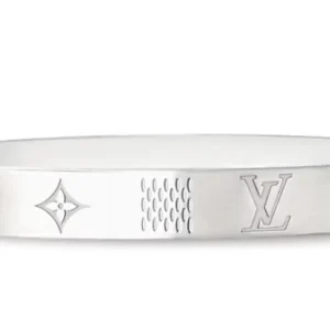Louis Vuitton Damier Staples Bangle Silver