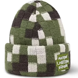 Louis Vuitton Damoflage Beanie Green Damoflage Damier