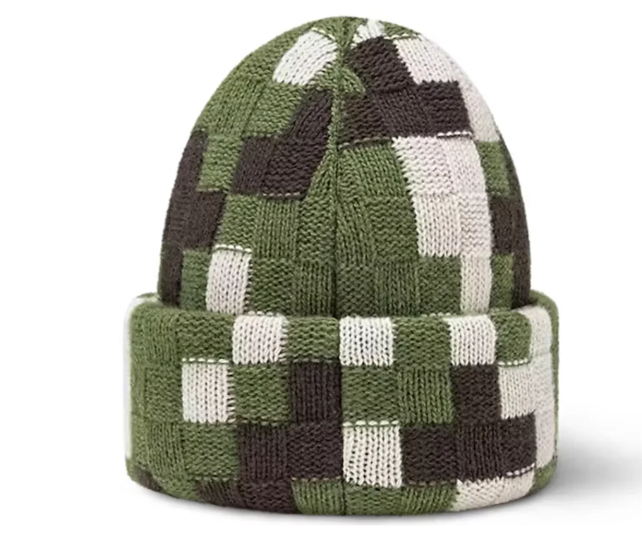 Louis Vuitton Damoflage Beanie Green Damoflage Damier – Image 3