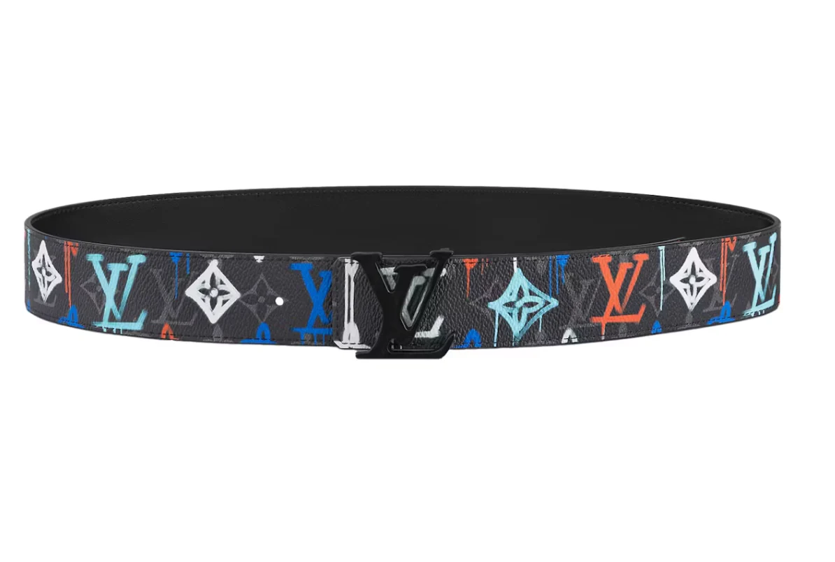 Louis Vuitton LV Shape 40MM Ceinture Réversible LV Graffiti Multicolore