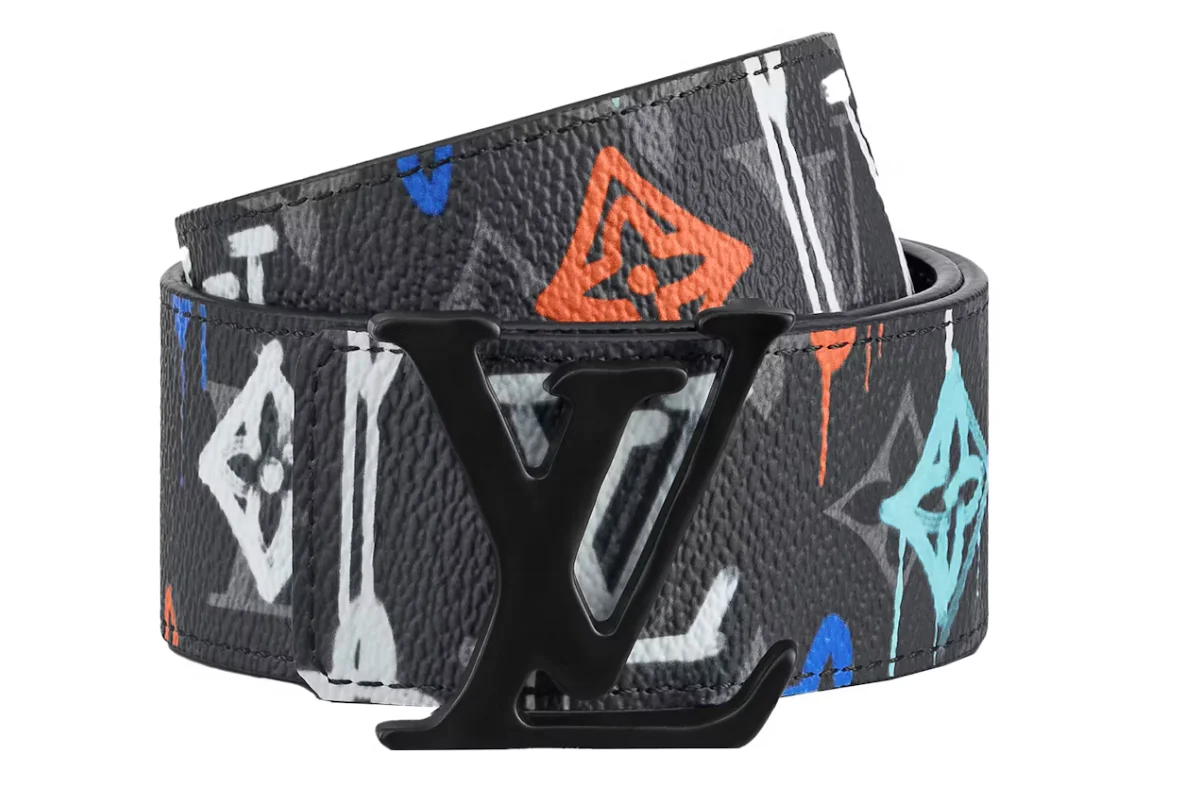 Louis Vuitton LV Shape 40MM Ceinture Réversible LV Graffiti Multicolore – Image 3