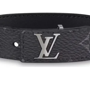 Louis Vuitton LV Slim Bracelet Monogram Eclipse Black