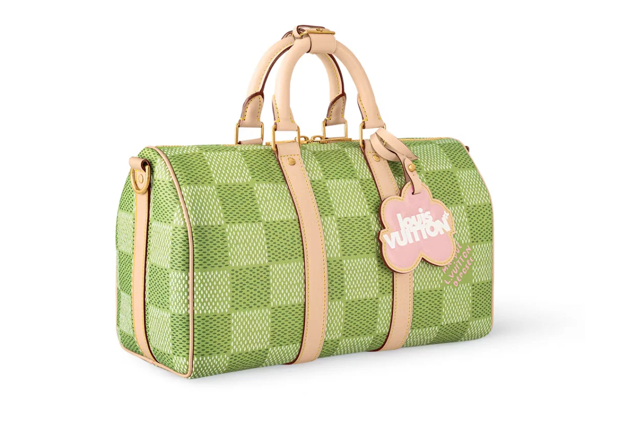 Louis Vuitton by Tyler, the designer Keepall Crossbody 35 Green Damier Golf – Image 3