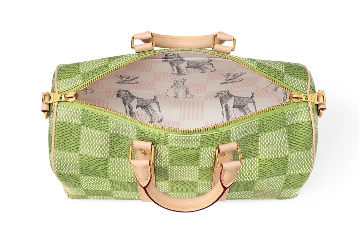 Louis Vuitton by Tyler, the designer Keepall Crossbody 35 Green Damier Golf – Image 4