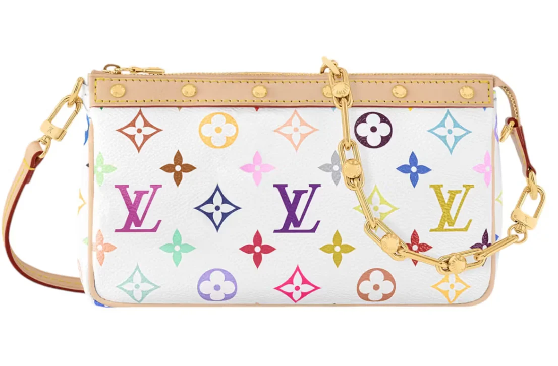 Louis Vuitton x Takashi Murakami Pochette Accessoires Blanc Multicolore – Image 2