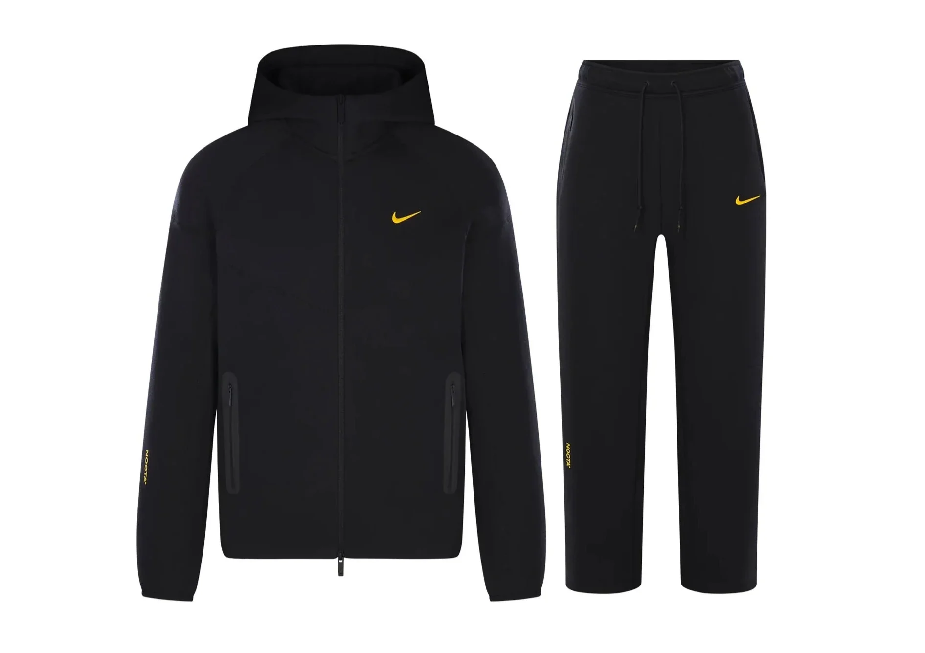 Nike x NOCTA Tech Fleece Hoodie & Joggers Set Black – Image 2