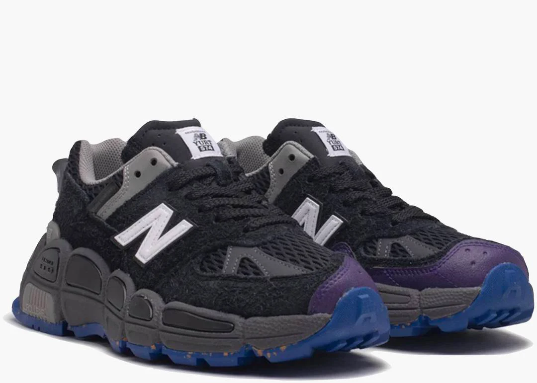 New Balance 574 YURT Salehe Bembury Universal Communication Black Plum – Image 3