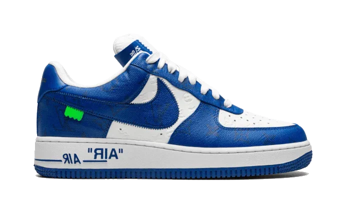 Louis Vuitton Nike Air Force 1 Low By Virgil Abloh White Royal – Image 2