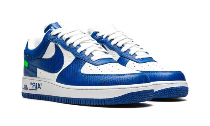 Louis Vuitton Nike Air Force 1 Low By Virgil Abloh White Royal – Image 3