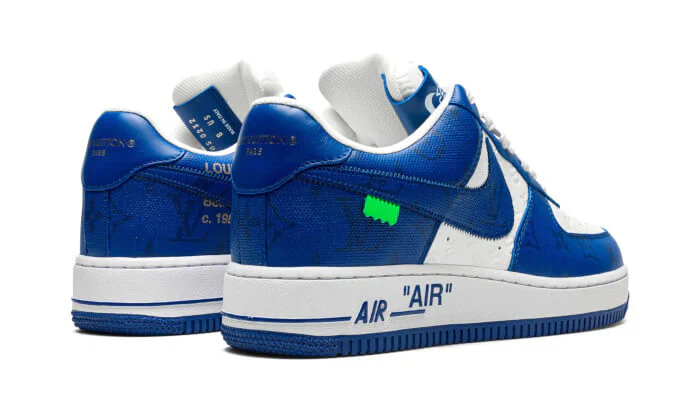 Louis Vuitton Nike Air Force 1 Low By Virgil Abloh White Royal – Image 4