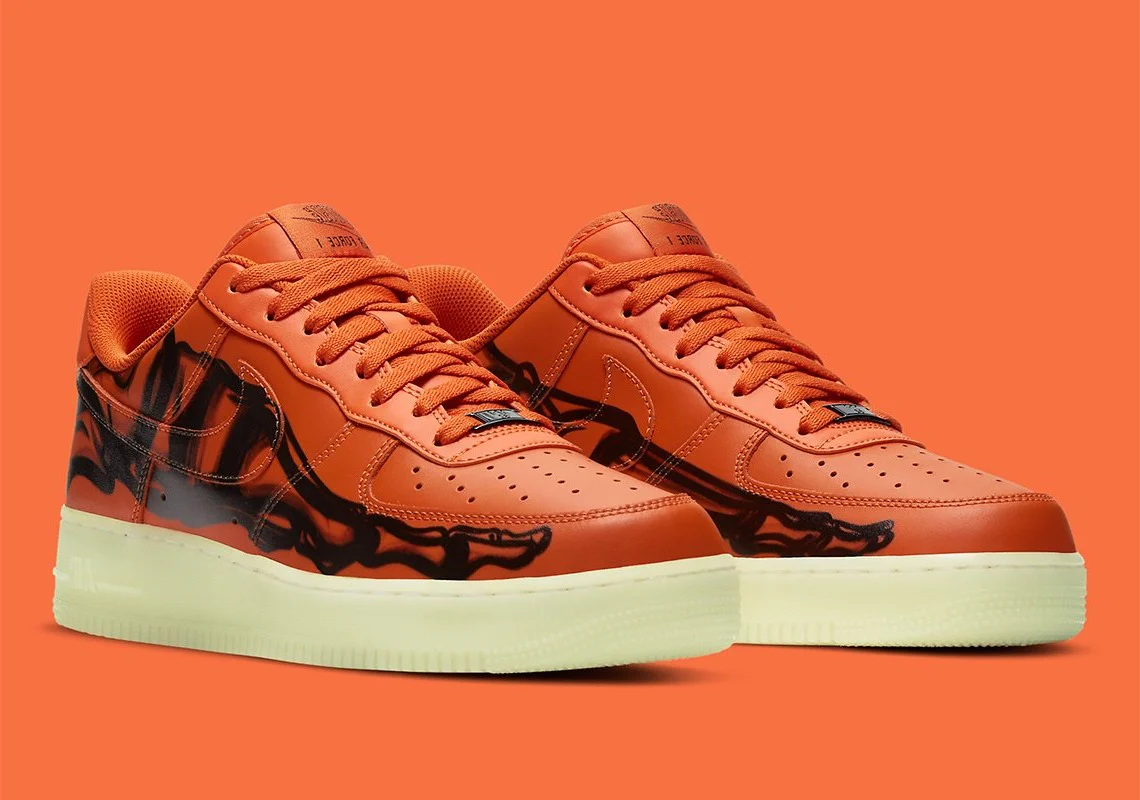 Nike - Air Force 1 Low Orange Skeleton – Image 3
