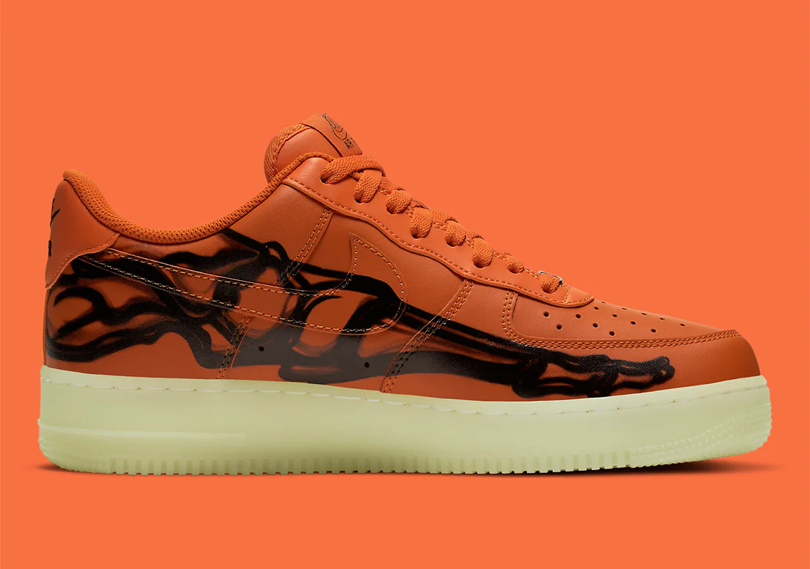 Nike - Air Force 1 Low Orange Skeleton – Image 4
