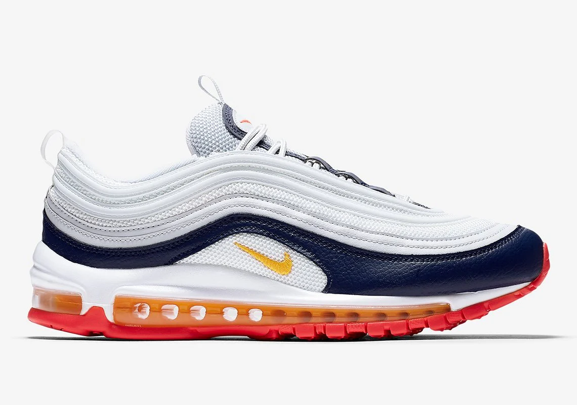 Nike - Air Max 97 Midnight Navy Racer Pink Laser Orange – Image 2