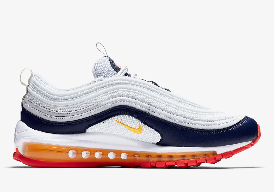 Nike - Air Max 97 Midnight Navy Racer Pink Laser Orange – Image 4