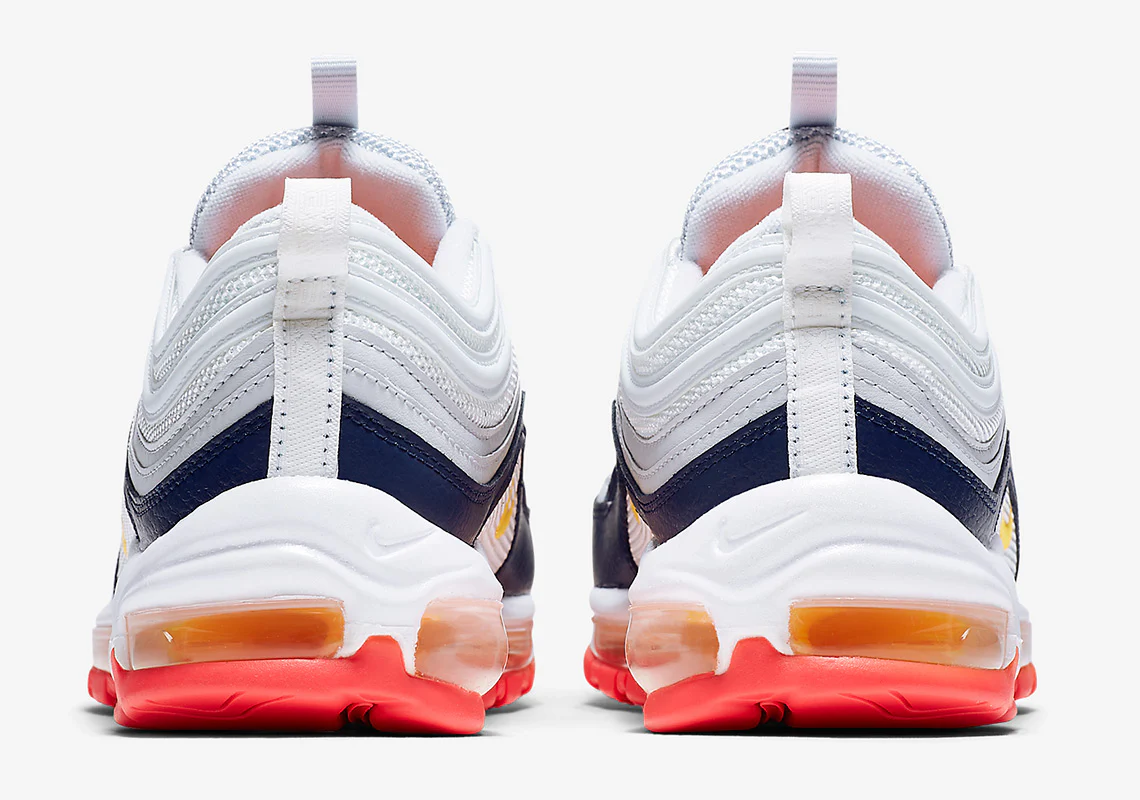 Nike - Air Max 97 Midnight Navy Racer Pink Laser Orange – Image 6