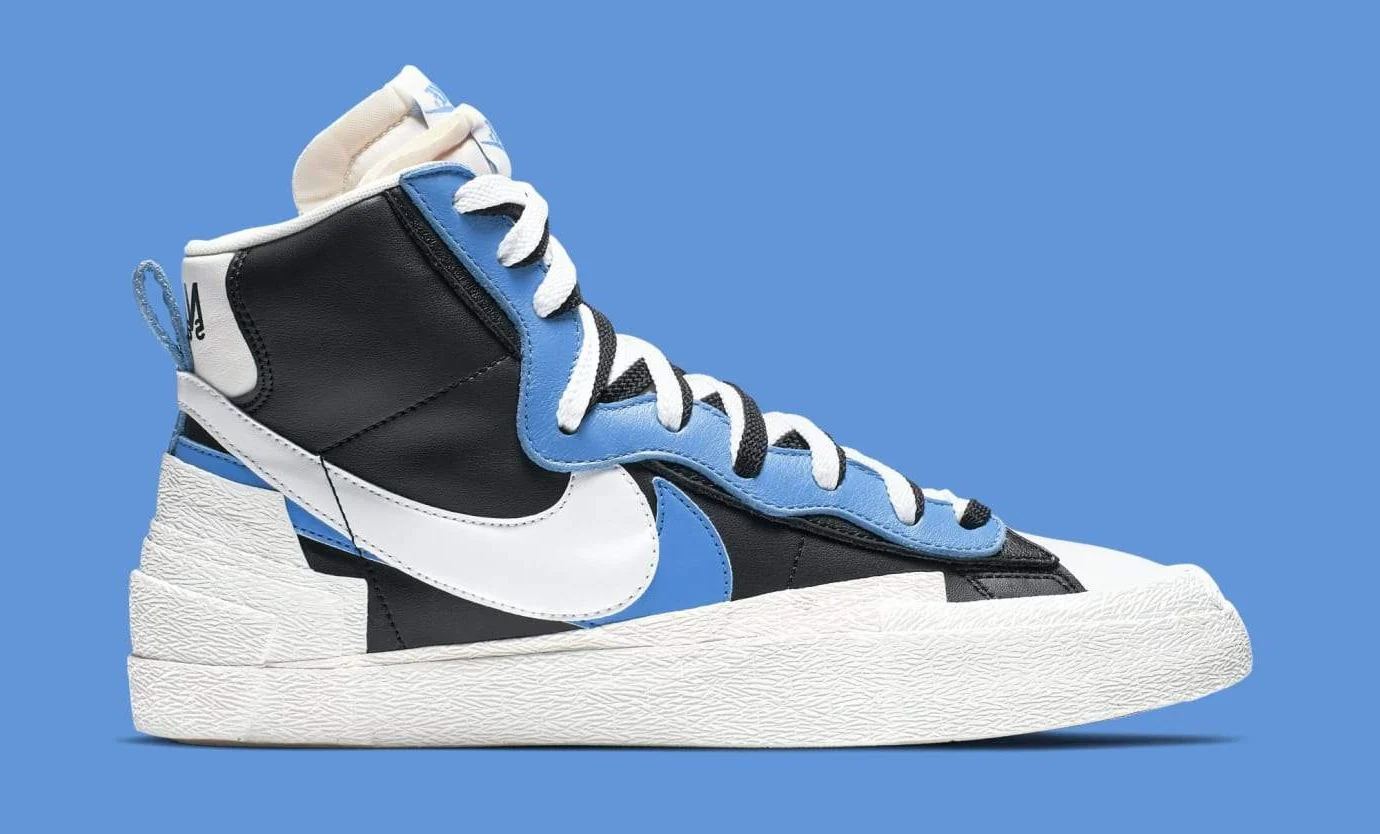 Nike - Blazer High sacai White Black Legend Blue – Image 2