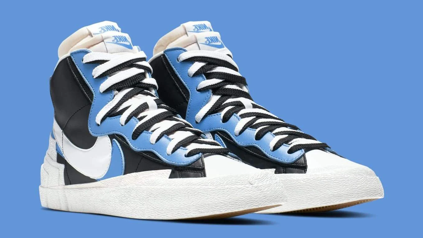 Nike - Blazer High sacai White Black Legend Blue – Image 3