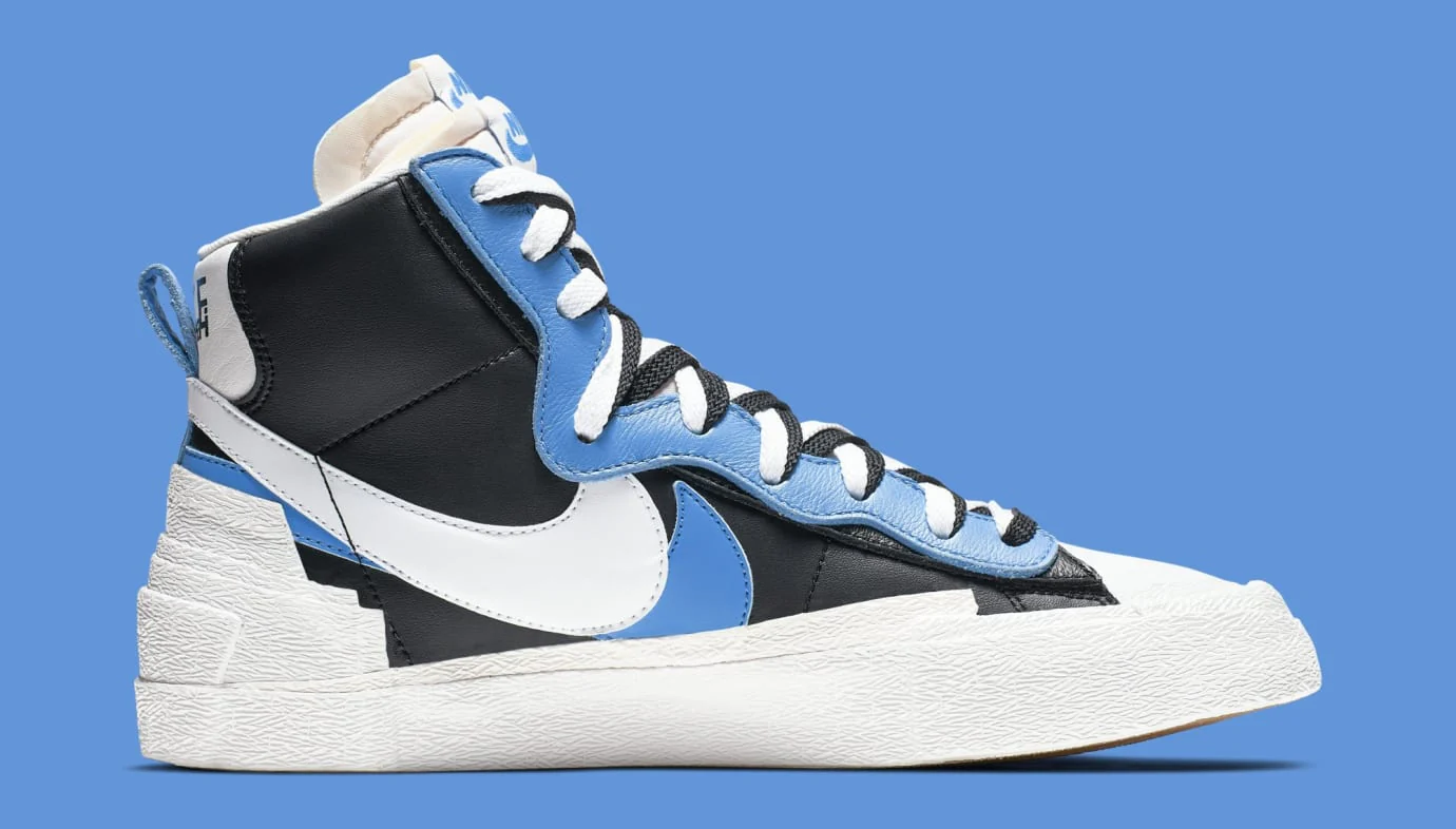 Nike - Blazer High sacai White Black Legend Blue – Image 4