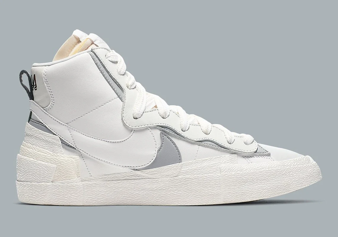 Nike - Blazer Mid Sacai White Grey – Image 2