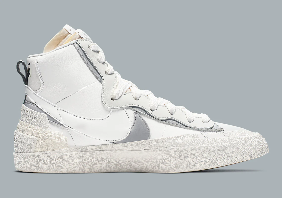 Nike - Blazer Mid Sacai White Grey – Image 5