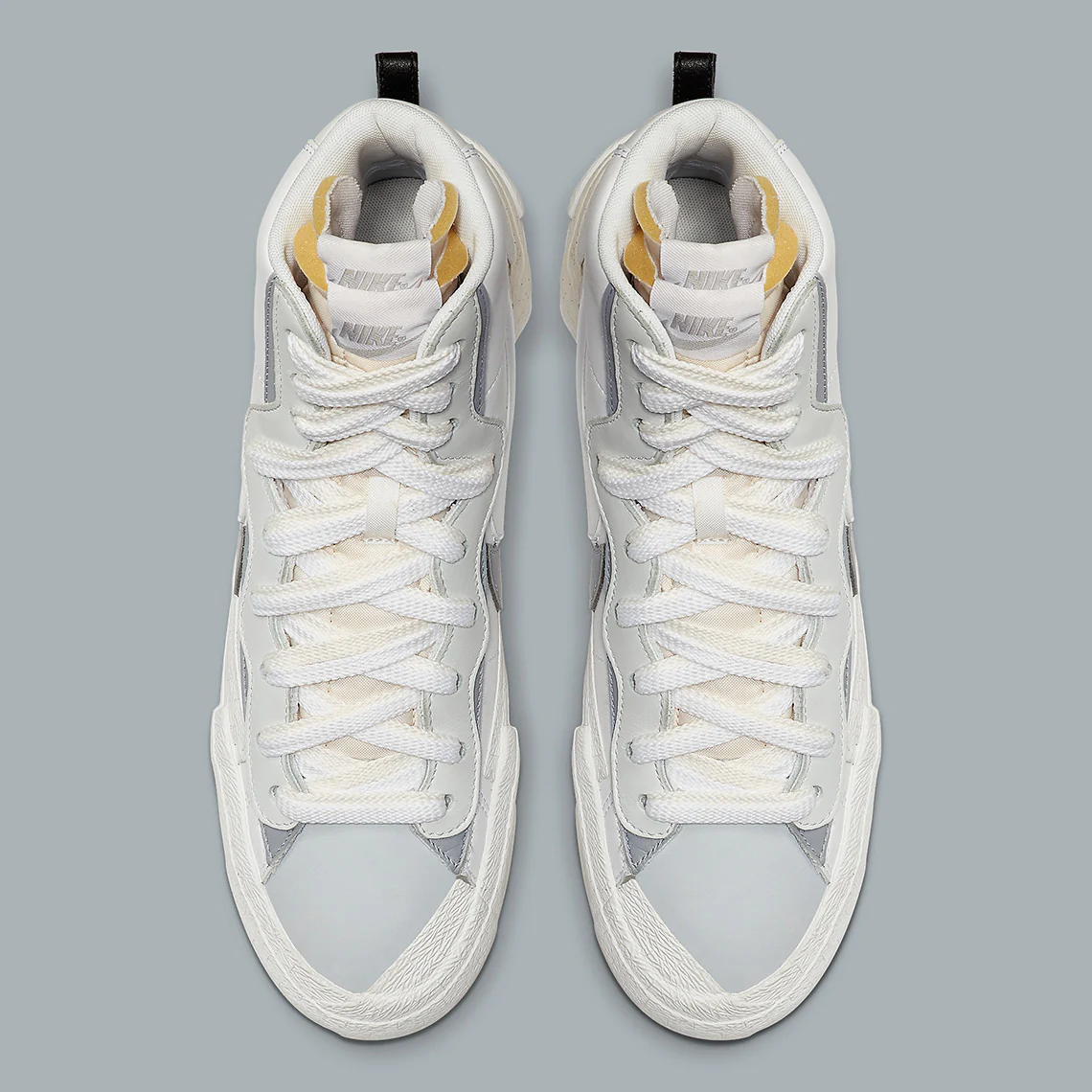 Nike - Blazer Mid Sacai White Grey – Image 4