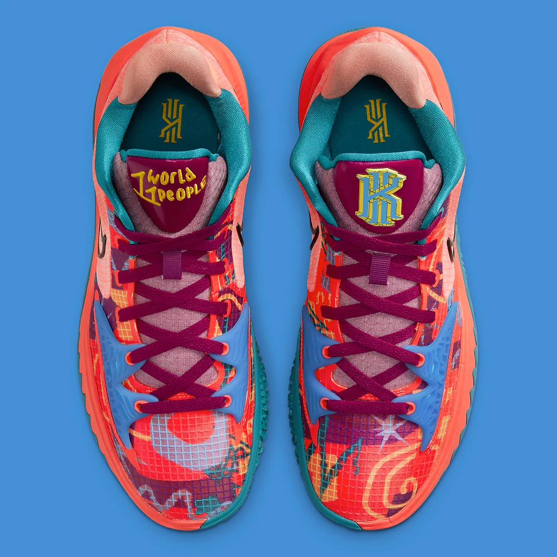 Nike Kyrie 4 Low Bright Crimson Aquatone – Image 5