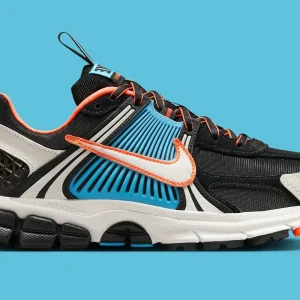 Nike Zoom Vomero 5 Black Blue Glaze Total Orange