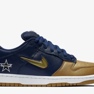 Nike SB - Dunk Low Supreme Jewel Swoosh Gold