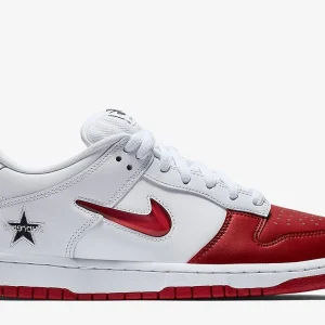 Nike SB - Dunk Low Supreme Jewel Swoosh Red