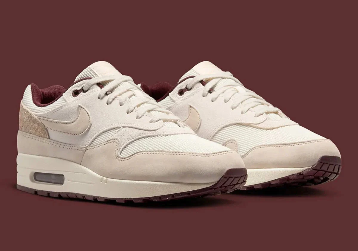 Nike Air Max 1 Sail Burgundy Crush – Image 3